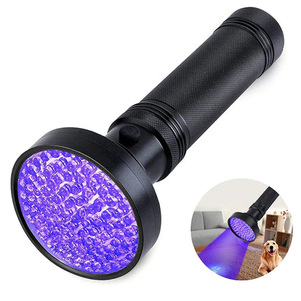 Purple UV Edc Flashlight AA Battery 100 LED IP54 Waterproof High CRI 95 Portable Emergency & Doctor Use Aluminum Alloy