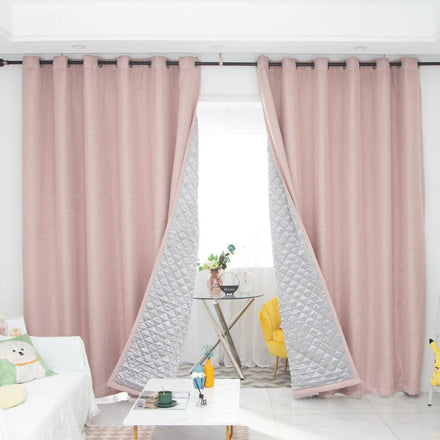 DaiRui Customized Thermal Insulation Curtain Heavy Soundproof Super Blackout Window Curtain Door Curtain