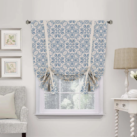 DaiRui Factory Direct Tie-Up Balloon Shade Valance Semi-Shading French Style Curtains Wholesale 63x42 Inch (160x107 Cm)