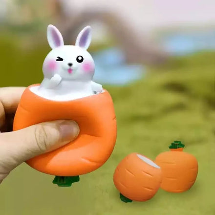 2023 Dropship Easter/Christmas Novelty Rabbit Fidget Easter Egg Squeeze Animal Toy Stress Relief Squishy Toys for Kids Adults