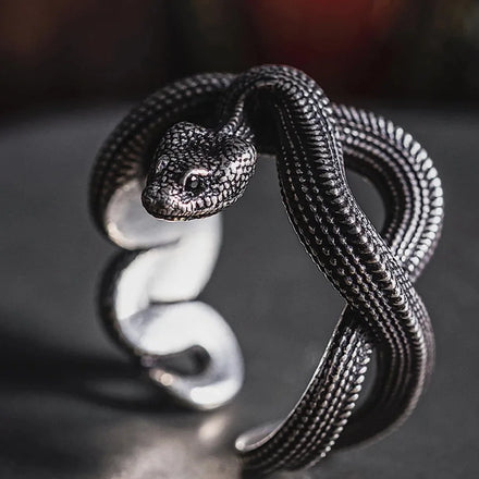 Original Design Fine Jewelry Rings Fashion Punk Snake Adjustable Rings Jewelry Men Rings Wholesale