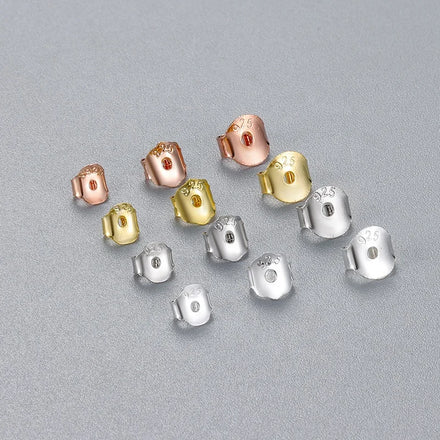 925 Sterling Silver Butterfly Earring Back Stopper Wholesale Jewelry Connector Earrings Back Jewelry Making