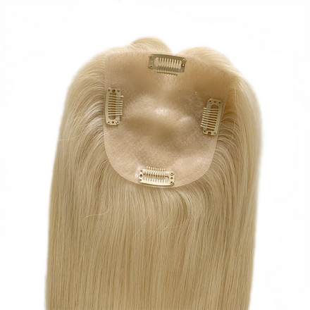 Best Supplier's Wholesale 100% Remy Virgin Human Hair Silk Top Toupee Wig Women's Hair Injection Topper with Silk Base