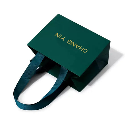 Personalized Branded Luxury Jewelry Paper Bags with Custom Logo Recycled Materials Classic Style Art Paper