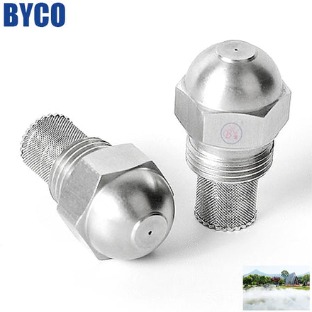 BYCO 1/4'' 9/16''Low Pressure Stainless Steel Water Jet Fog Misting Spray Nozzle for Cooling
