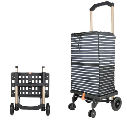 BAOYU BY08 with Trolley Bag Picnic Shopping Basket Grocery Trolley Foldable Shopping Bag Trolley Cart