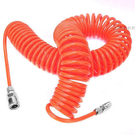 8mm OD X 5mm ID 3M-15M Spring Pipe Flexible PU Recoil Hose Tube Customizable for Compressor Air Tool Fittings OEM Supported