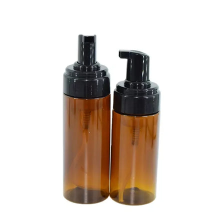Eco Friendly 100ml Amber Plastic Foaming Hand Soap Empty 150ml Refillable Bubble Cleanser Sprayer Pump Foam Bottle for Packaging