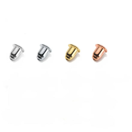 925 Sterling Silver Bullet Shaped Earring Back Stopper Wholesale Jewelry Connector Earrings Plugs Jewelry Making