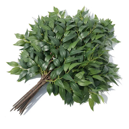 High Quality Silk Tree Leaves Artificial Green Leaves for Wedding Decor