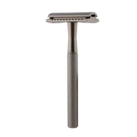 LiYi Classic Copper Handle Twin Blade Stainless Steel Safety Shaving Razor for Men Face/Body Use