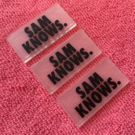 Rectangle Soft Stitching on Embossed Transparent Rubber Labelpromotional Design clear Silicone Rubber Patch for Jeans