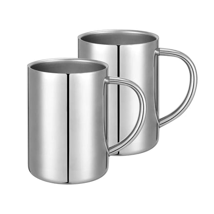 10oz 300ml BPA Free Camping Double Wall Stainless Steel Coffee Mug with Handle Coffee Cup