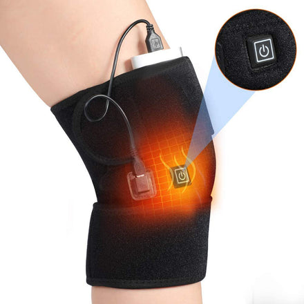 Heat Knee Brace Wrap Heated Vibration Massage Wireless Knee Joint Pain Relief Massager