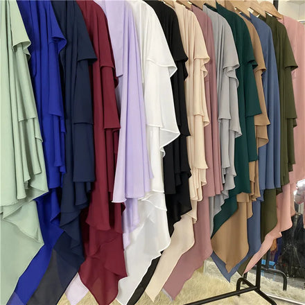 Premium Dubai Muslim Turkish Hijab / Malaysia Hijab Solid Color Niqab Muslim Women Hijab