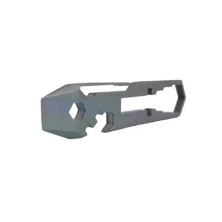 Titanium Alloy CNC Machined Wire EDM Capable Corrosion Resistant Pry Bar EDC Multi-Function Wrench Pocket Tool with Clip