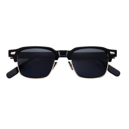 Vintage Square Unisex Luxury Designer Custom Logo Acetate Polarized Sunglasses Pinhui