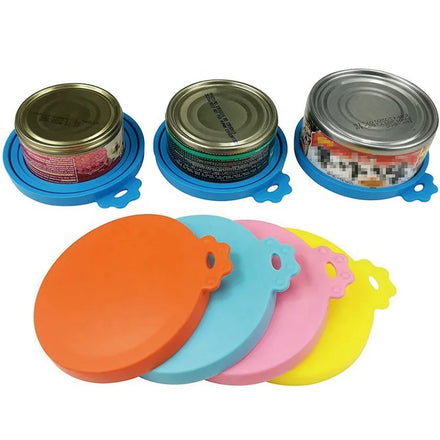 Pet Food Can Lids Silicone Can Covers Most Standard Size Dog and Cat Can Tops