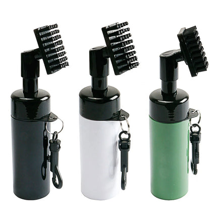 Factory Direct Wholesale Free Sample Custom logo White Green Black Water Spray Cleaning Bottle Brush Golf Club Cleaner