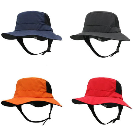 Snapback Waterproof Bucket Hat Custom Nylon Surf with Chin Strap Casual Travel Unisex Striped