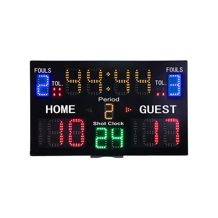 Multifunctional Multi-sports Scoring Countdown Timer LED Display Electronic Digital Basketball Scoreboard with 24s Shot Clocks