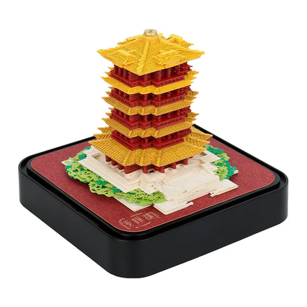 2027 Panorama 3D Paper Carving Traditional Building Yellow Crane Tower Calendar Crafts Creative Business Gifts