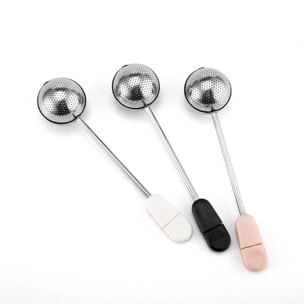 Portable Eco-Friendly Reusable Large Stainless Steel Fine Mesh Tea Ball Infuser Silver Filter Set Loose Tea Ball Utensils