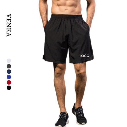 High Quality Plus Size Elastic Men's Gym Workout Pants Running Basketball Short With Pockets Training Shorts for Men