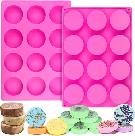 Cylinder Round Chocolate Cookie Molds t for Chocolate Covered Oreos Cake Candy Pudding Custom Silicone Molds for Soap Making
