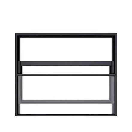 Others Windows Aluminum Double Vertical Sliding Window Lift-Up Automatic Electric Lifting Motorized Balcony Window