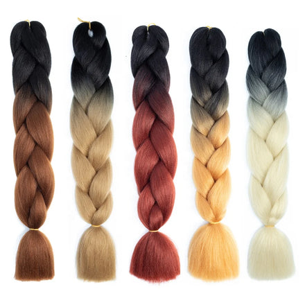 Wholesale High Temperature Fiber Dyed Multi Colors Super Jumbo Crochet Braids Women Attachment Afro Twist Braid Extension