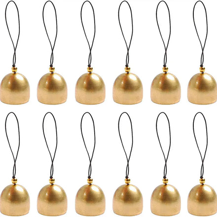 Vintage Copper Christmas Craft Bell Mini Decorative Jingle Bell Ornament for Wind Chimes Making Dog Cat Training