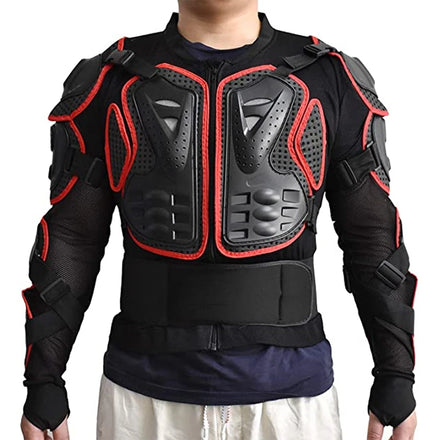 Men's Adventure Body Protective Gear Motorcycle Armor Jacket Breathable Windproof PE Plus Size Bike Riding Touring Jacket