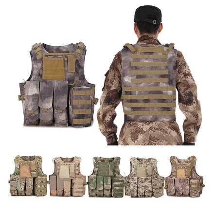 Custom Camouflage Training Green Security Body Slick Operation Bandolier armor Tactical Plate Carrier Hunting Vest