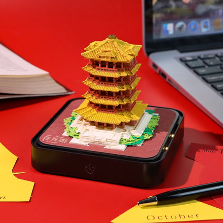 3D Memo Pad Desk Calander Custom Logo Tower Building Sakura Christmas Tree Carousel Note Pad Birthday Novelty Gifts Home Decor