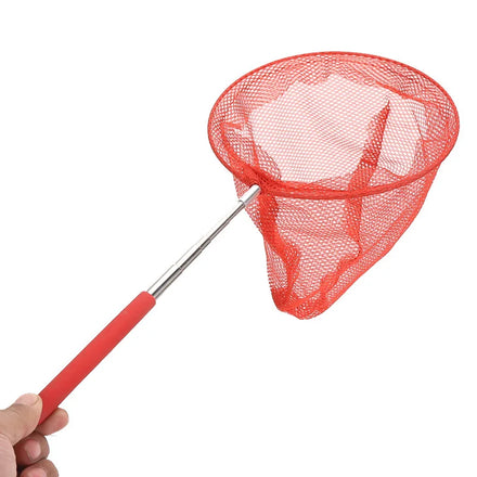 Children's Mini Outdoor Fishing Hand Landing Net Scalable Stainless Steel Design