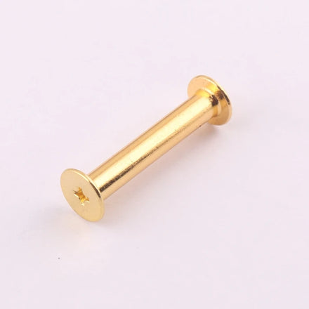 30mm Gold Metal Stationery Accessories Book Binding Screw Chicago Screw