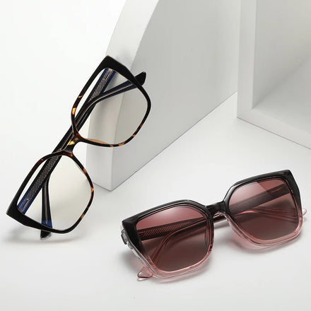 MS 81013 New Design Ladies Classic Cilp Magnetic Collection Plastic Fashion Anti-Blue Light Glasses Frame