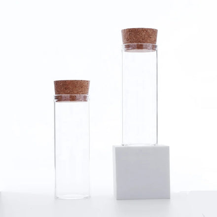Hot Sale 37mm Diameter Cork Bottle 70ml Glass Vials With Cork Stopper