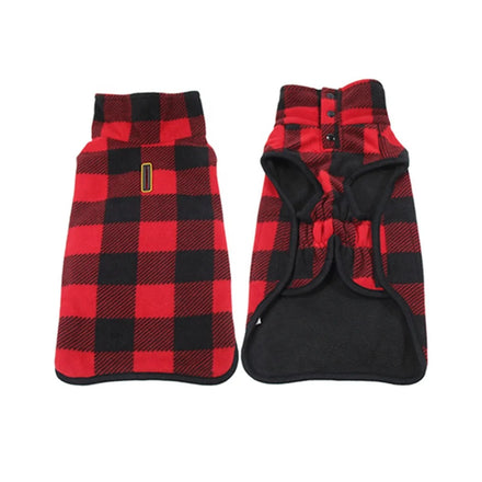 Pet Clothes Wholesale Winter Apparel Dog Clothes Pet Accessories Classic Plaid Polar Fleece Dog Coat Luxury Premium Fashion Dog