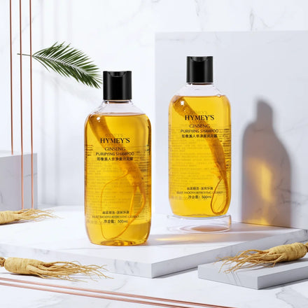 OEM IMAGES Private Label Silky Ginseng Oil-control Hair Care Product Deep Cleansing Organic Herbal Anti-frizz Hair Shampoo