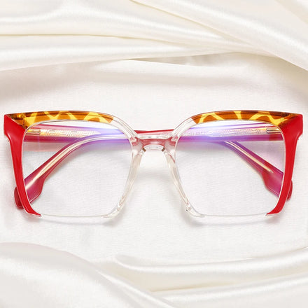 MS 82076 Design Ladies Eyeglasses Colorful Plastic Fashion Eyewear Optical Anti Blue Light Glasses Frame Shipping Agent Custom
