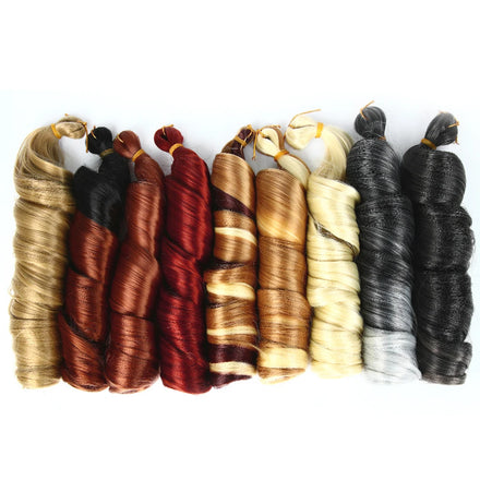 AliLeader 150g Premium Synthetic French Water Wave Hair Extensions Loose Spiral Curly Crochet Braids