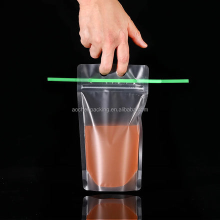 Custom Frosted Stand up Pouch Moisture-Proof PET Food and Beverage Packaging Low MOQ for Juice Packaging
