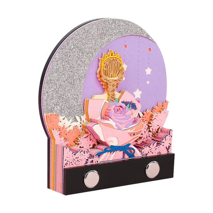Creative Gifts for Girls Desktop Small Ornaments Paper Carving Crafts Cute Post It Note Paper 3D Magnetic Post It Note Pad