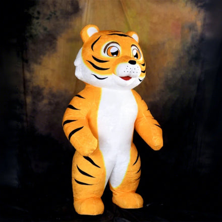 Popular Inflatable Tiger Mascot Set Adult Cartoon Animal Party Event Costume Handmade Customized Logo