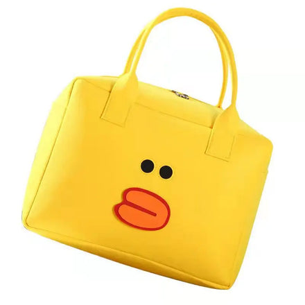 Felt Storage Bag Travel Draw-bar Box Luggage with Handle Felt Travel Bag