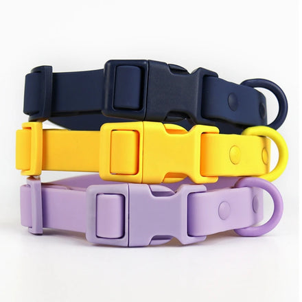 Super Waterproof Custom PVC Collar Airtag Holder Case Easy Cleaning Pet Collar Ribbon Personalized Pet Leashes Set for Dogs