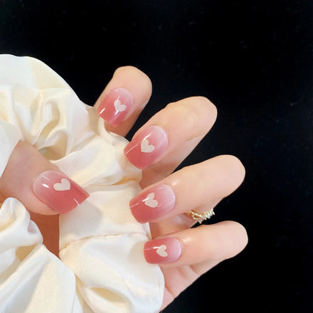 Wholesale Short Almond False Fingernails Luxury ABS Material Press-on Nail Tips Colorful Design for Finger Application