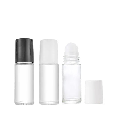 Transparent Essential Oil Perfume Roller Bottle Roll-on 10ml 20ml 30ml 50ml 100ml Glass Roll on Bottle